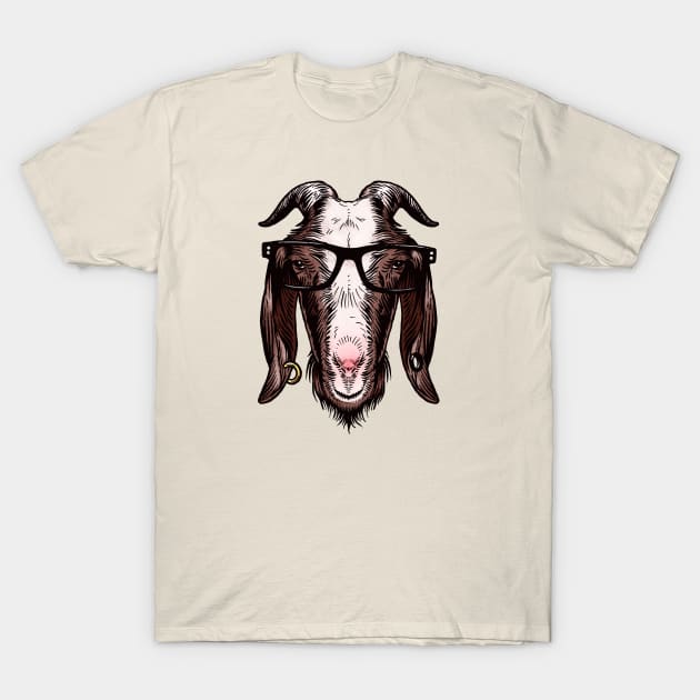 Hipster Goat T-Shirt by StefanAlfonso